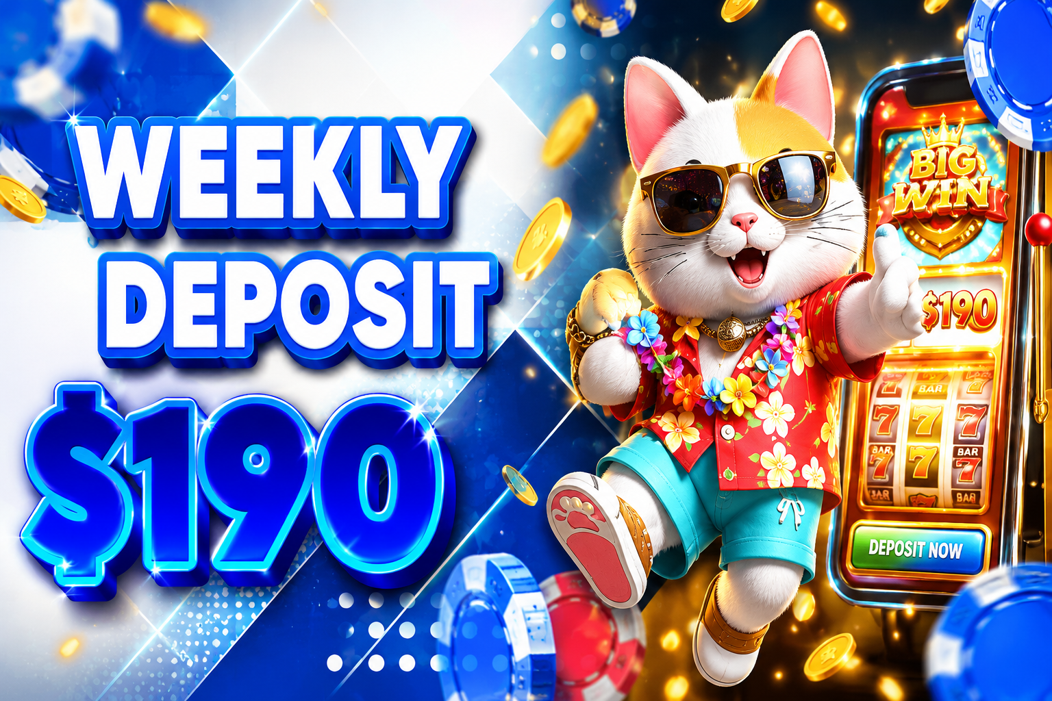 99LUCK weekly deposit bonus promotion