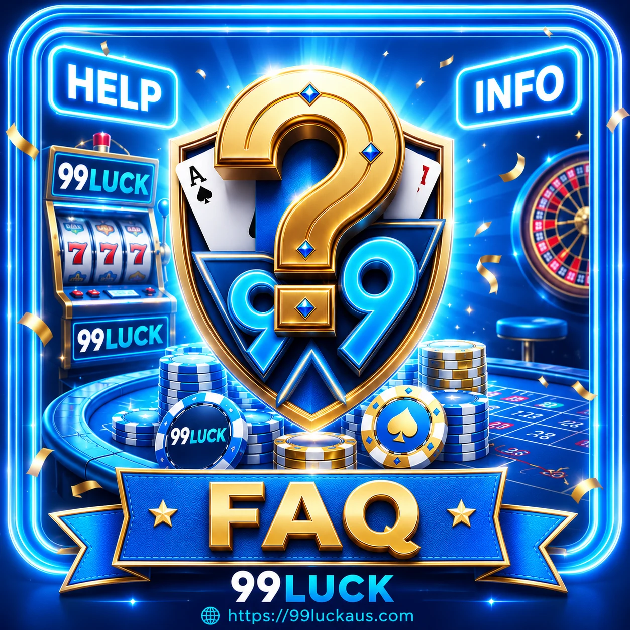 99LUCK privacy policy help and information visual