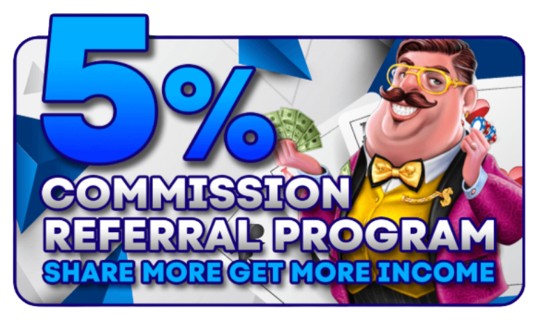 99LUCK referral commission promotion visual
