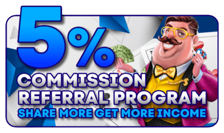 99LUCK referral commission promotion visual